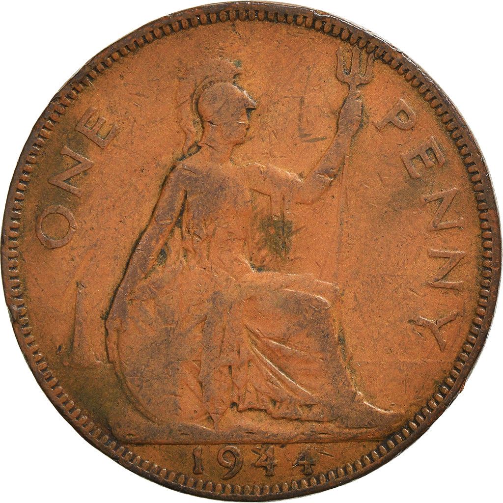 United Kingdom | 1 Penny Coin | Britannia | KM:845 | 1937 - 1948