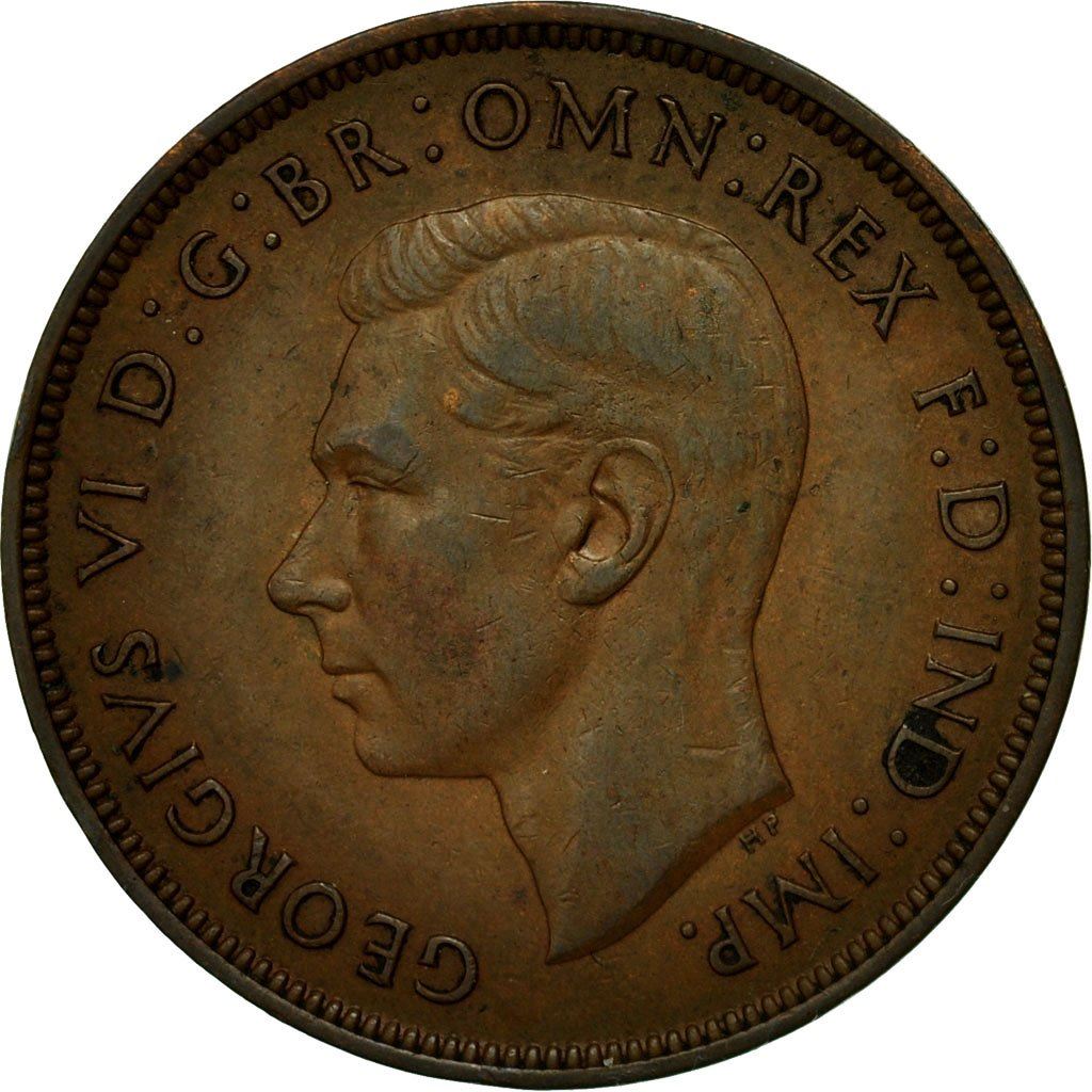 United Kingdom | 1 Penny Coin | Britannia | KM:845 | 1937 - 1948