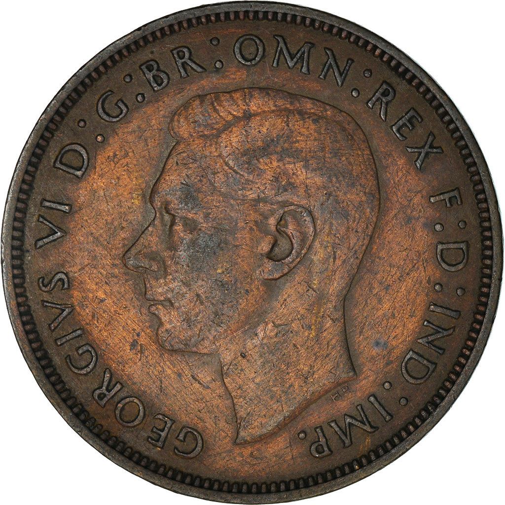 United Kingdom | 1 Penny Coin | Britannia | KM:845 | 1937 - 1948
