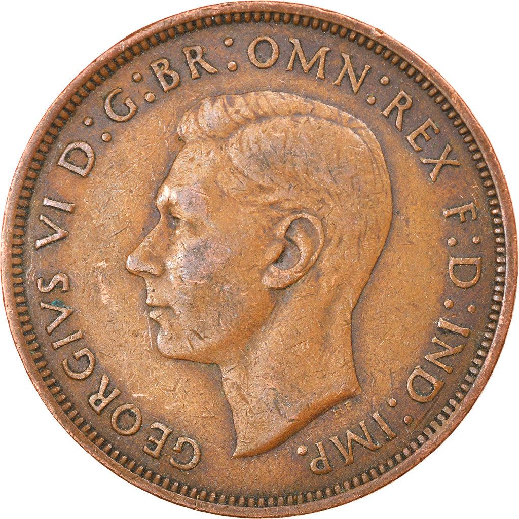 United Kingdom | 1 Penny Coin | Britannia | KM:845 | 1937 - 1948