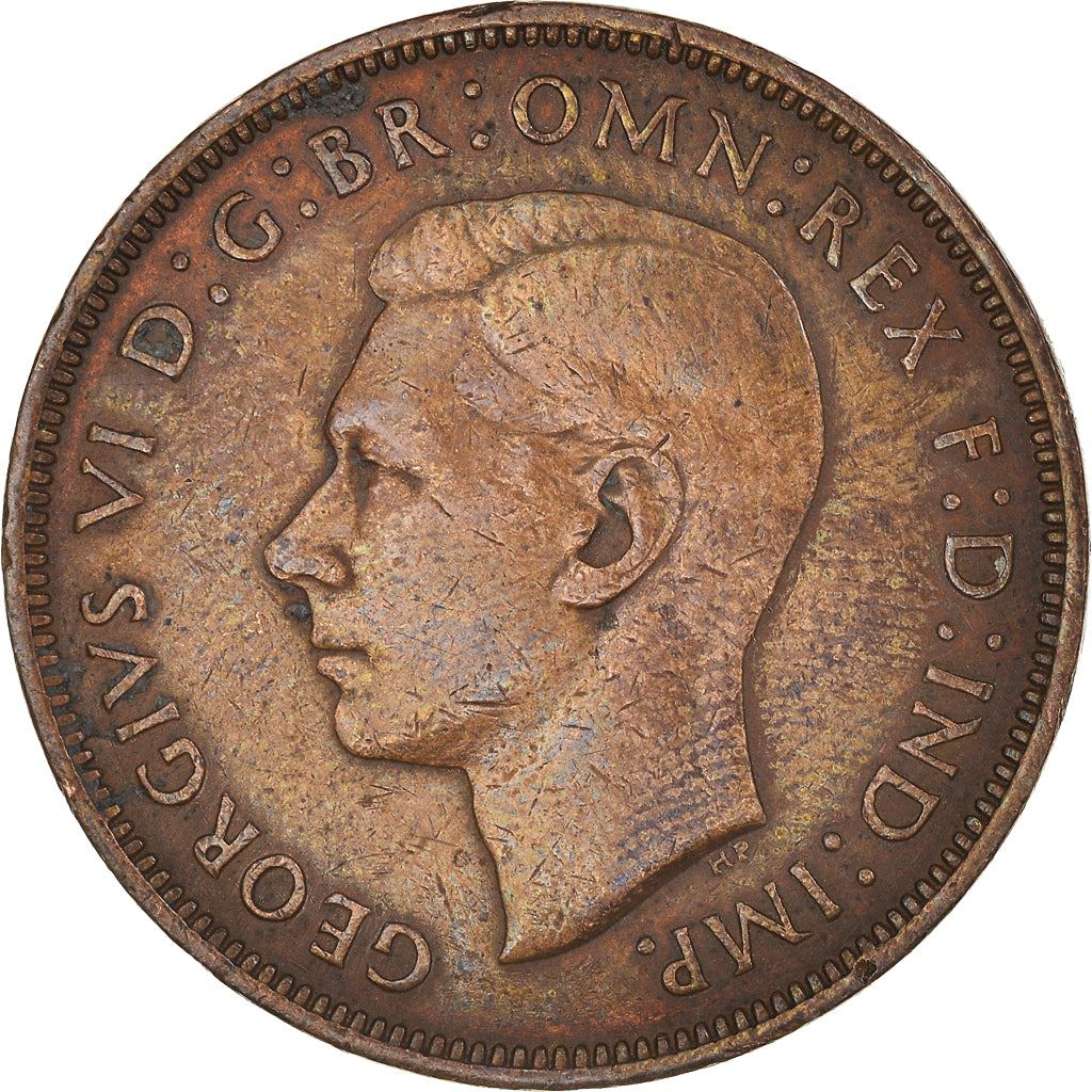 United Kingdom | 1 Penny Coin | Britannia | KM:845 | 1937 - 1948