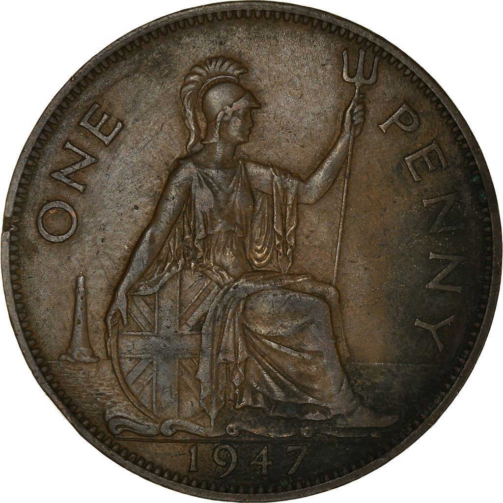 United Kingdom | 1 Penny Coin | Britannia | KM:845 | 1937 - 1948