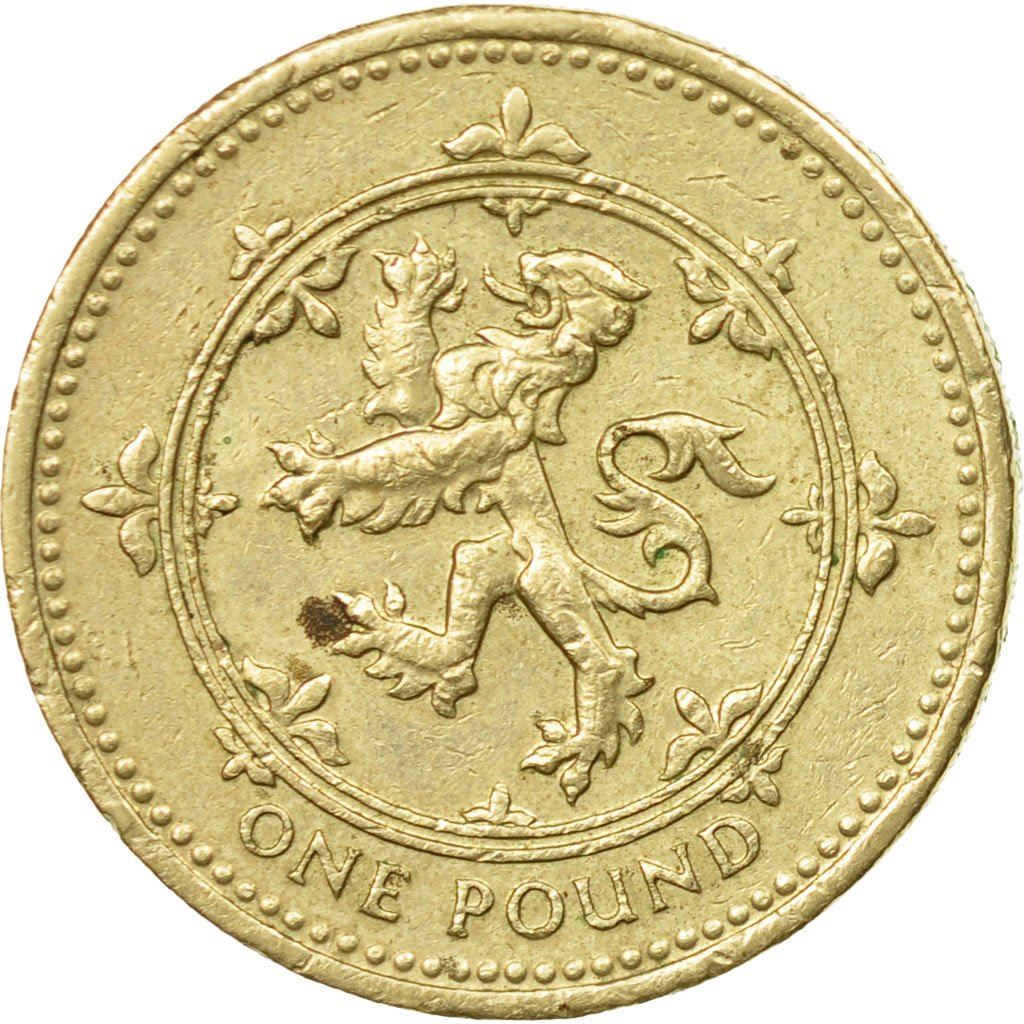 United Kingdom | 1 Pound Coin | Scottish Lion | KM:967 | 1994