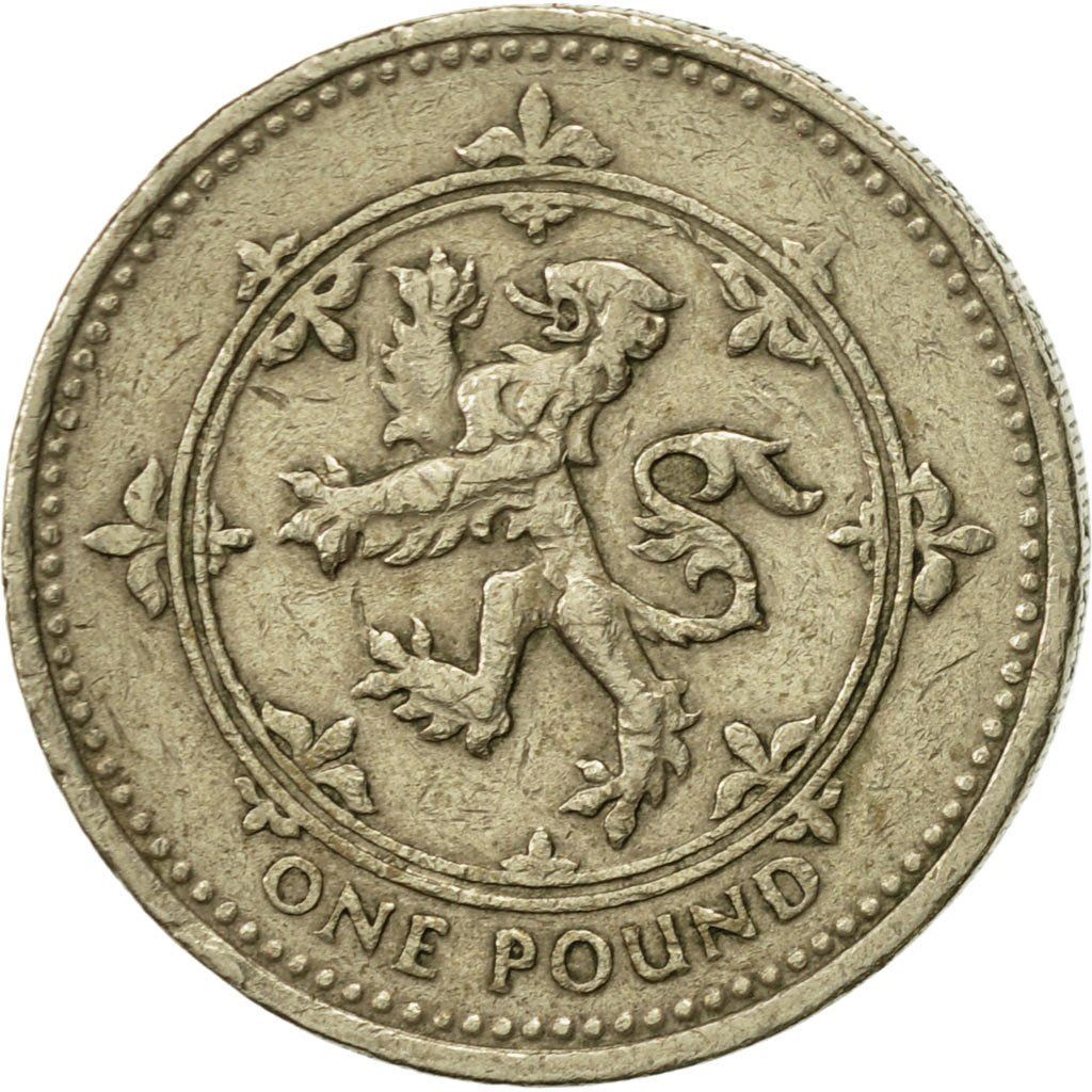 United Kingdom | 1 Pound Coin | Scottish Lion | KM:967 | 1994