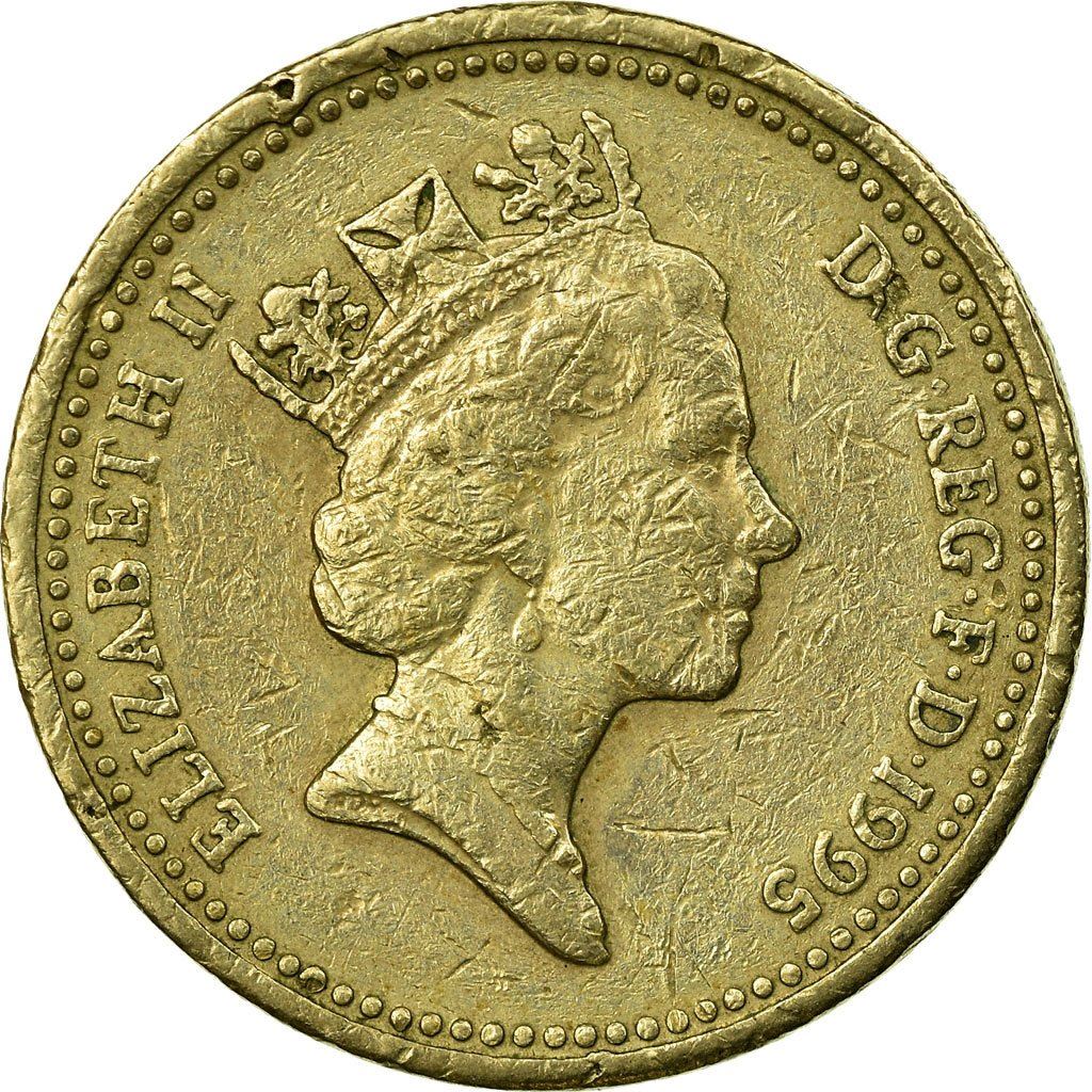 United Kingdom | 1 Pound Coin | Welsh Dragon | KM:969 | 1995