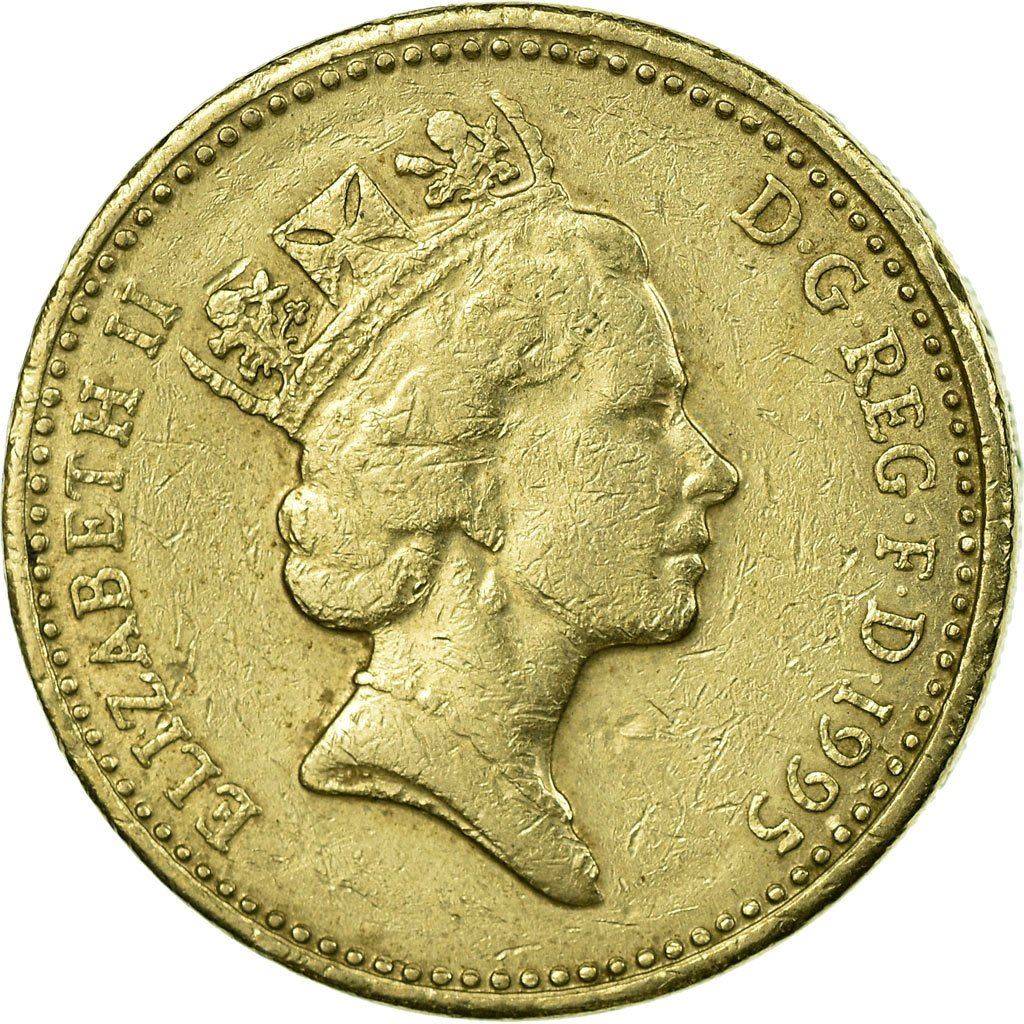 United Kingdom | 1 Pound Coin | Welsh Dragon | KM:969 | 1995