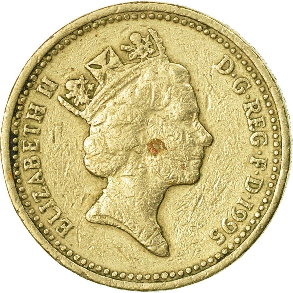 United Kingdom | 1 Pound Coin | Welsh Dragon | KM:969 | 1995