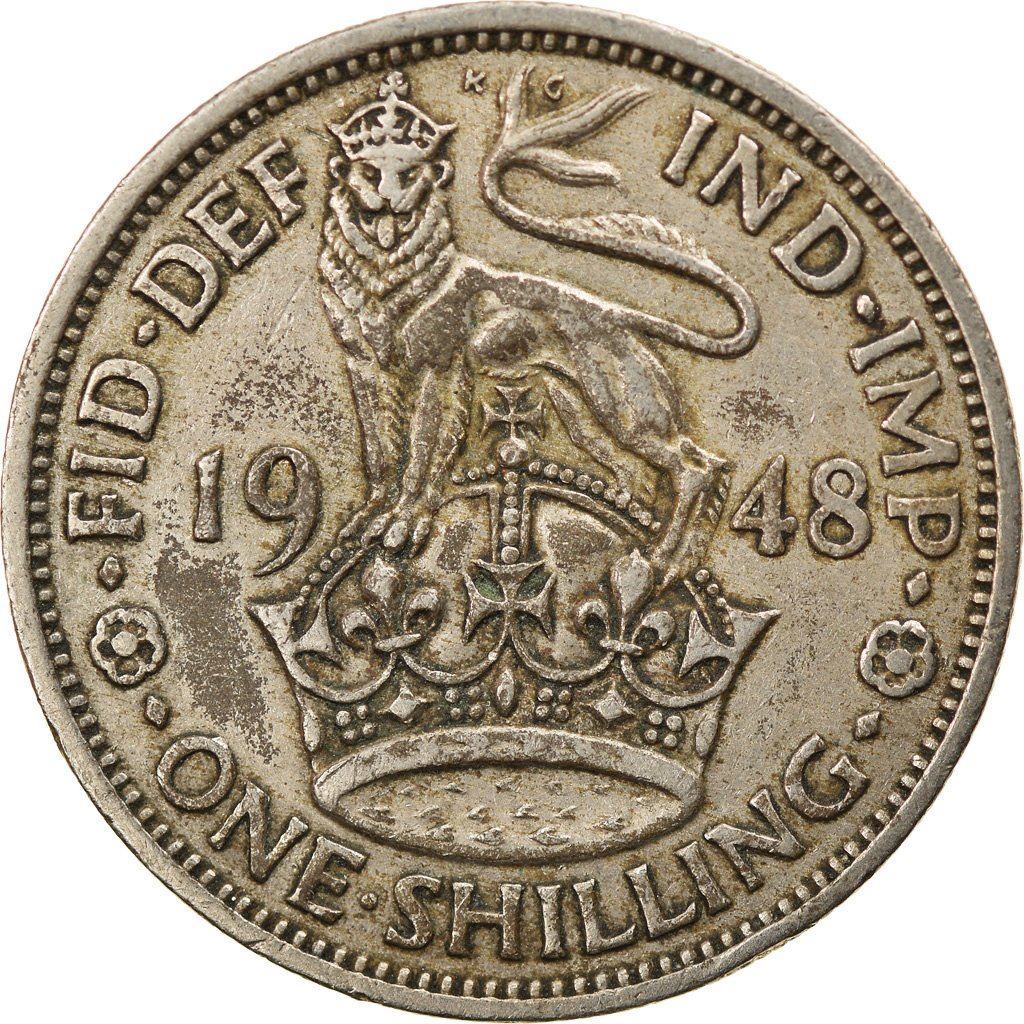 United Kingdom | 1 Shilling Coin | George VI | Km:863 | 1947 - 1948