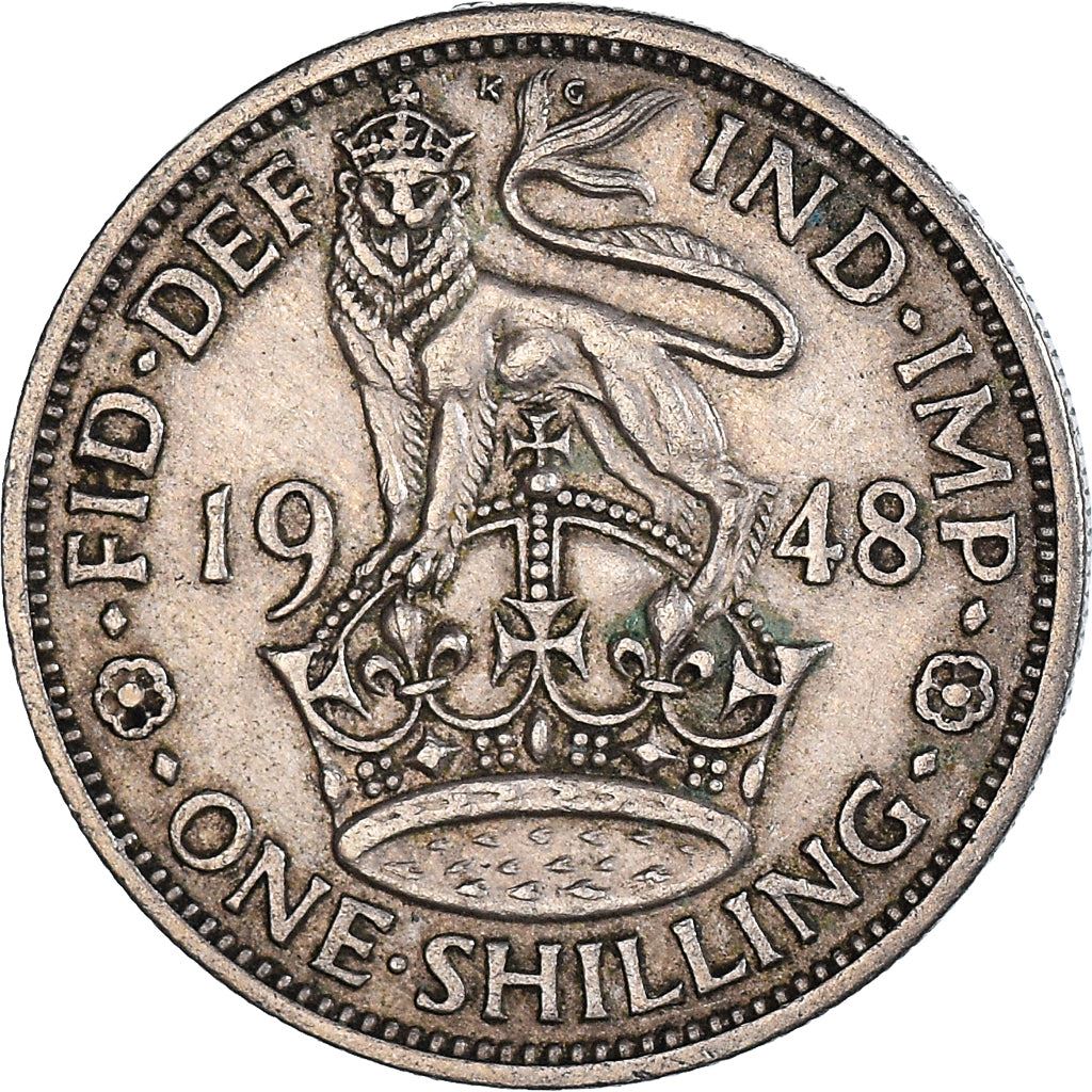 United Kingdom | 1 Shilling Coin | George VI | Km:863 | 1947 - 1948