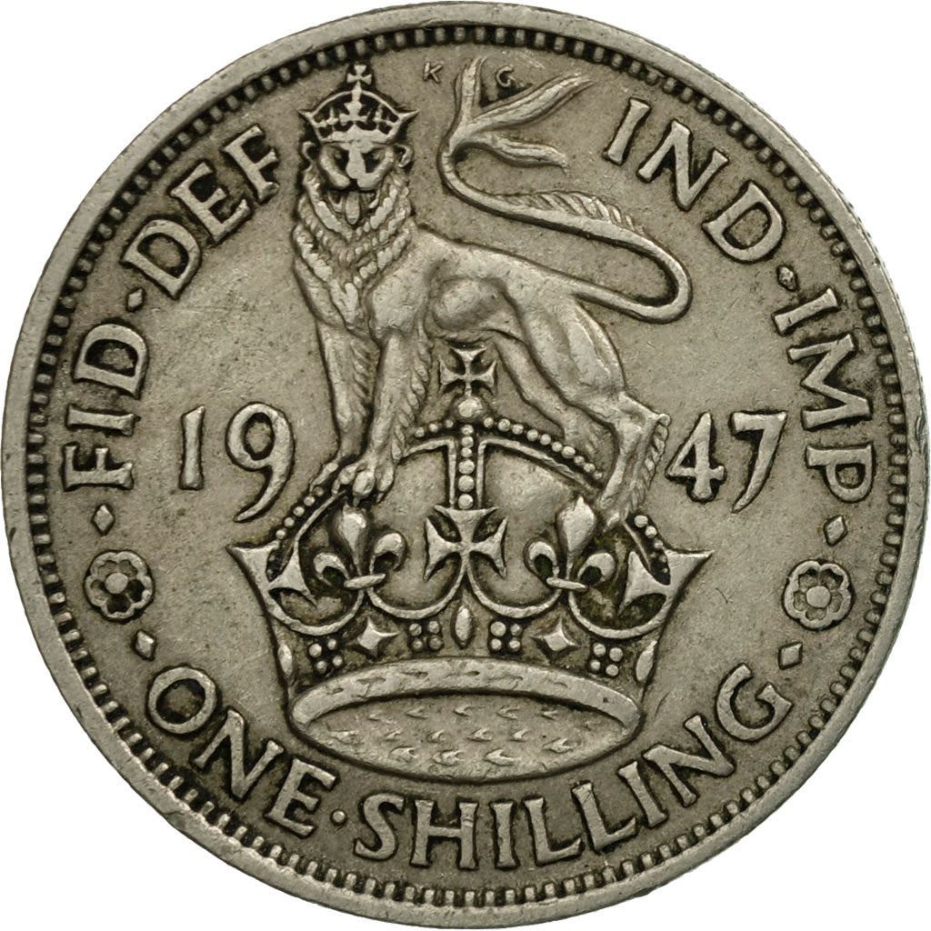 United Kingdom | 1 Shilling Coin | George VI | Km:863 | 1947 - 1948