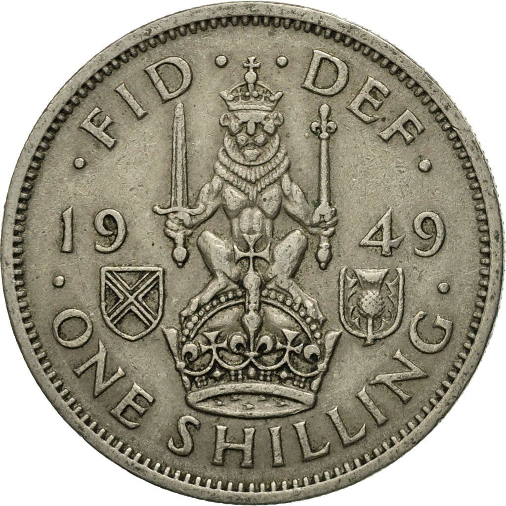 United Kingdom | 1 Shilling Coin | George VI | KM:877 | 1949 - 1951