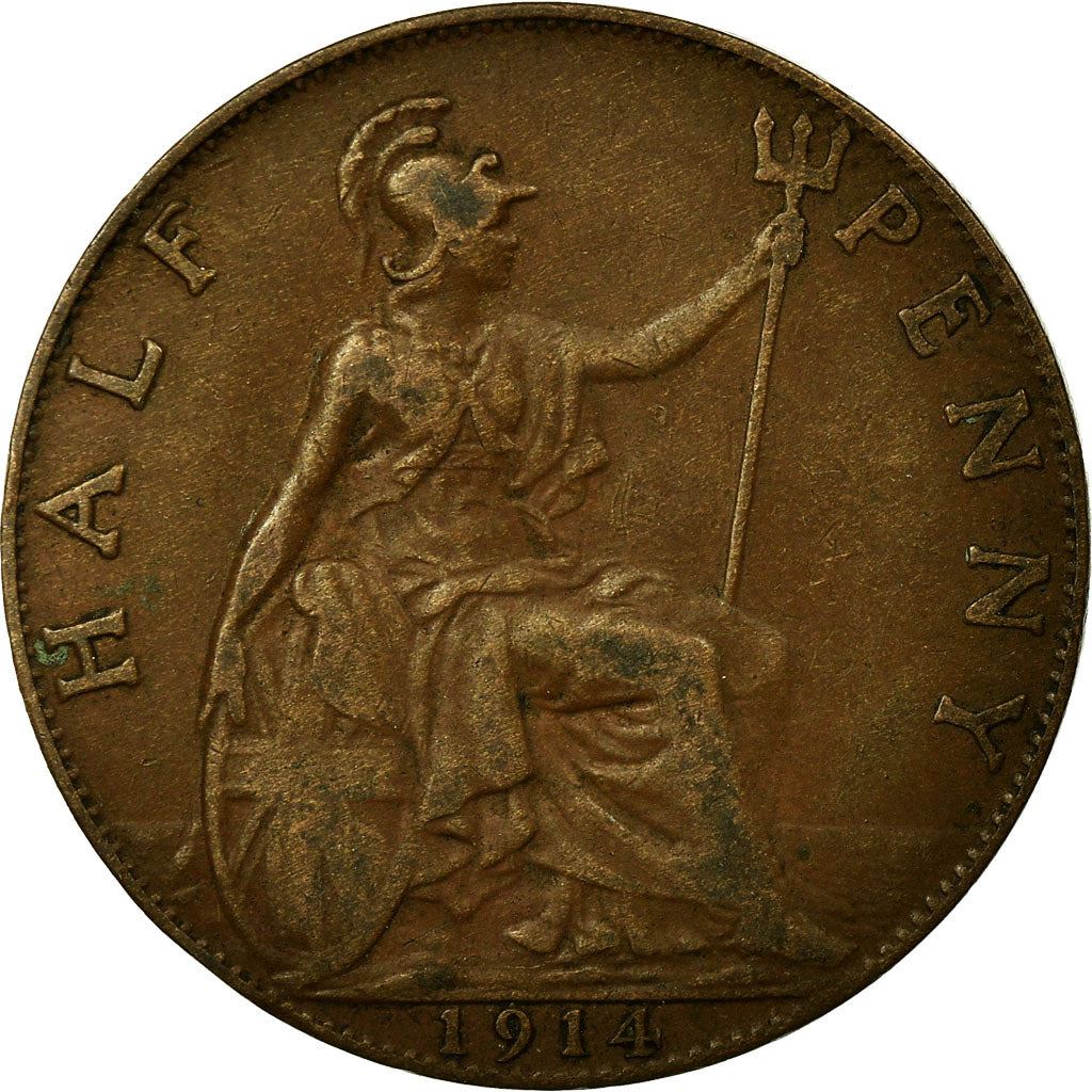 United Kingdom | 1/2 Penny Coin | George V | KM:809 | 1911 - 1925