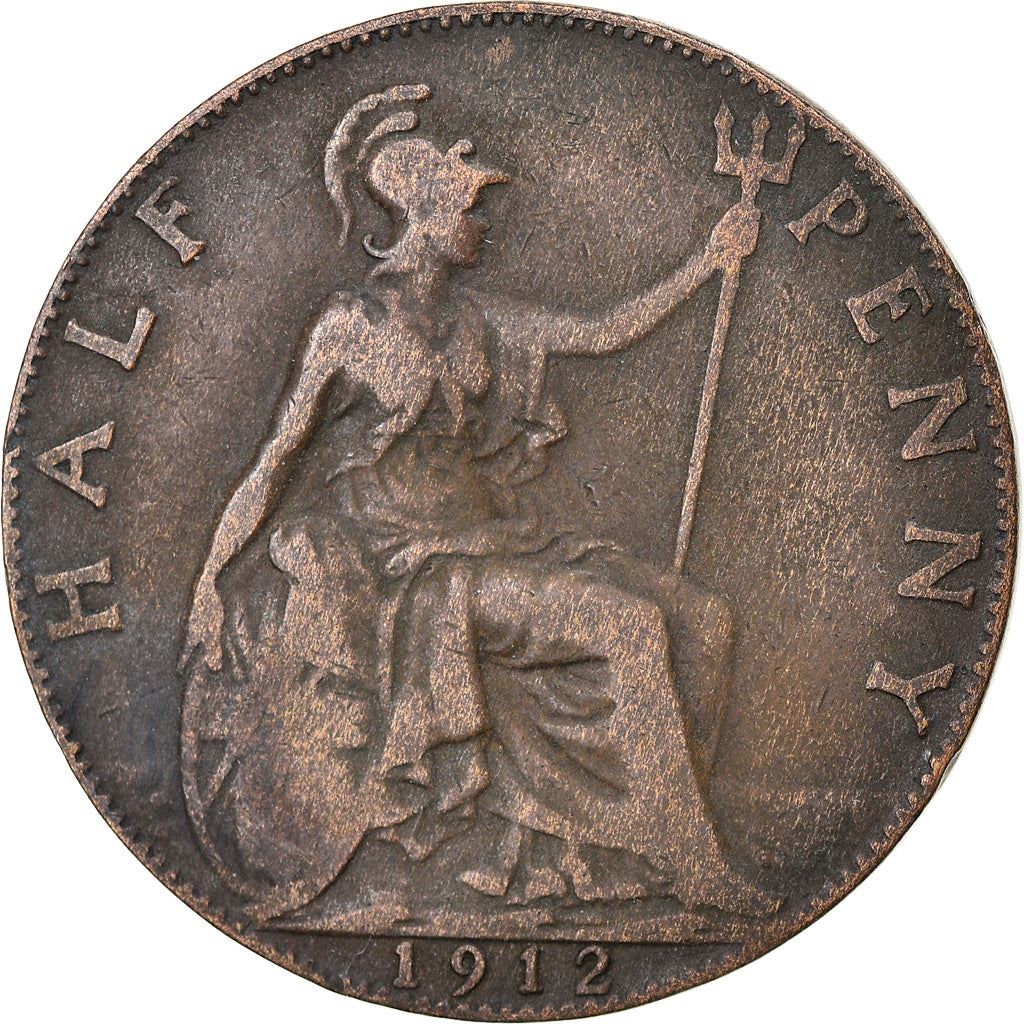 United Kingdom | 1/2 Penny Coin | George V | KM:809 | 1911 - 1925