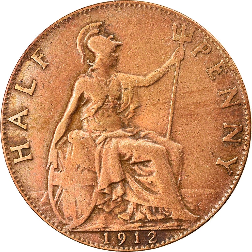 United Kingdom | 1/2 Penny Coin | George V | KM:809 | 1911 - 1925