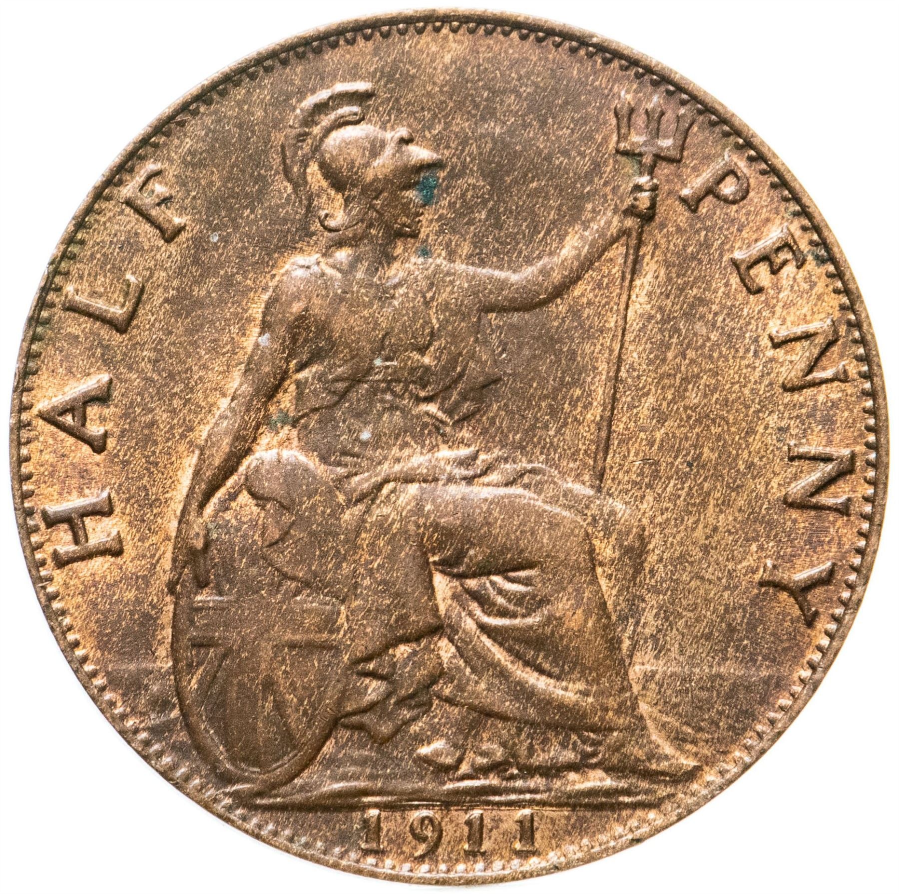 United Kingdom | 1/2 Penny Coin | George V | KM:809 | 1911 - 1925