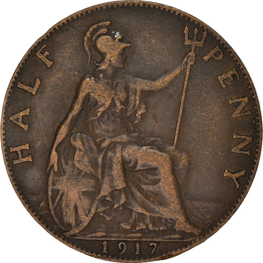 United Kingdom | 1/2 Penny Coin | George V | KM:809 | 1911 - 1925