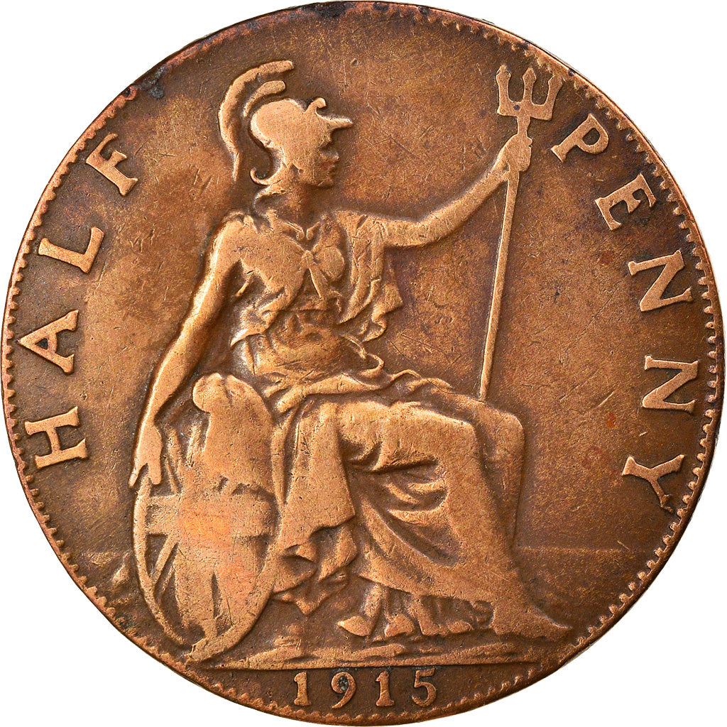 United Kingdom | 1/2 Penny Coin | George V | KM:809 | 1911 - 1925