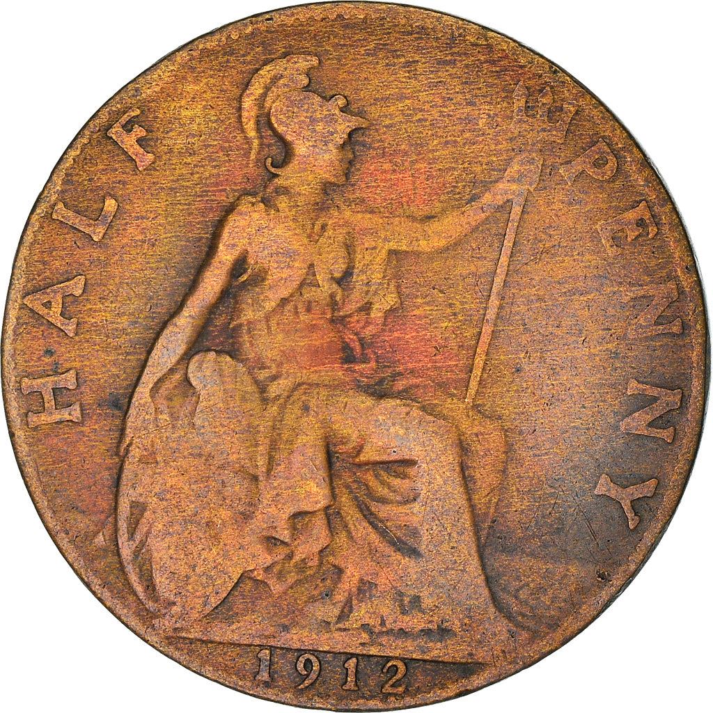 United Kingdom | 1/2 Penny Coin | George V | KM:809 | 1911 - 1925