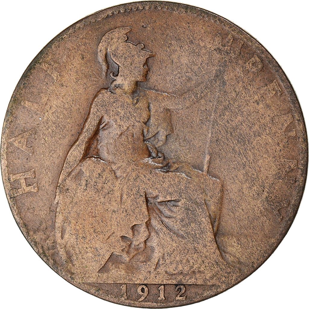 United Kingdom | 1/2 Penny Coin | George V | KM:809 | 1911 - 1925