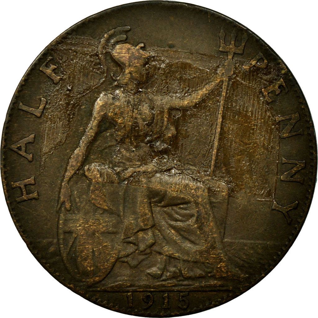 United Kingdom | 1/2 Penny Coin | George V | KM:809 | 1911 - 1925