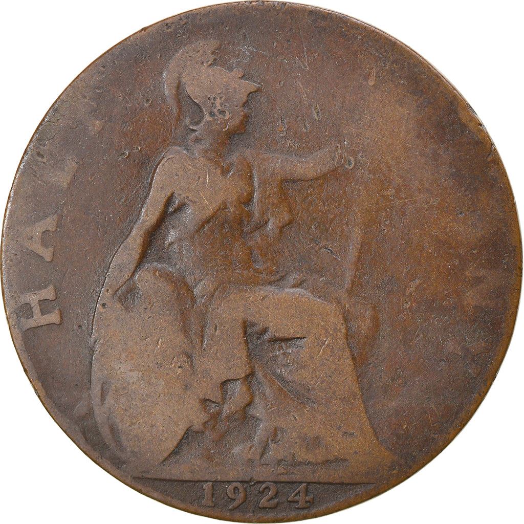 United Kingdom | 1/2 Penny Coin | George V | KM:809 | 1911 - 1925