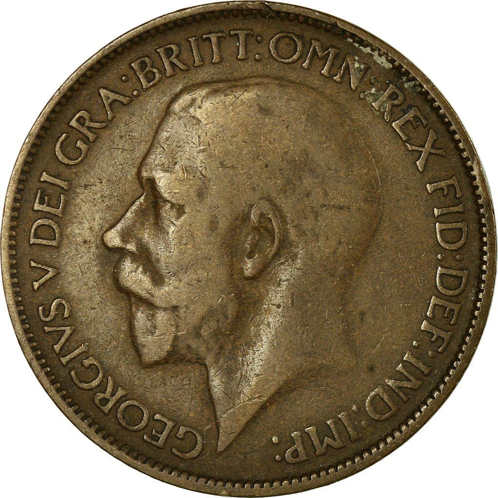 United Kingdom | 1/2 Penny Coin | George V | KM:809 | 1911 - 1925