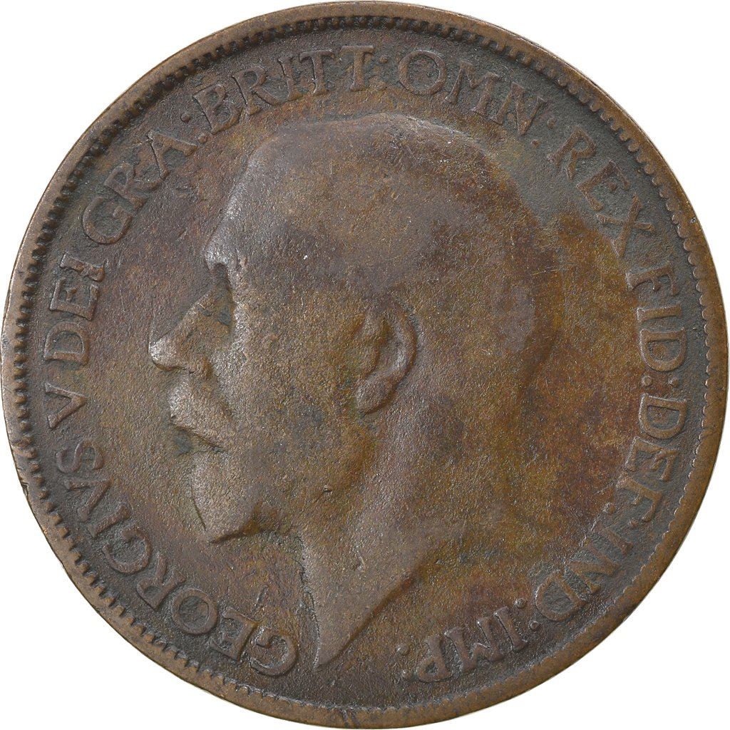 United Kingdom | 1/2 Penny Coin | George V | KM:809 | 1911 - 1925