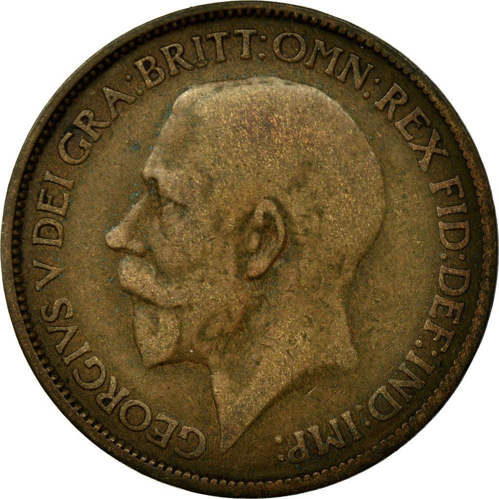 United Kingdom | 1/2 Penny Coin | George V | KM:809 | 1911 - 1925