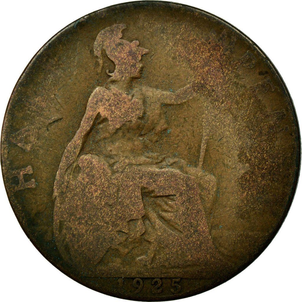 United Kingdom | 1/2 Penny Coin | George V | KM:809 | 1911 - 1925