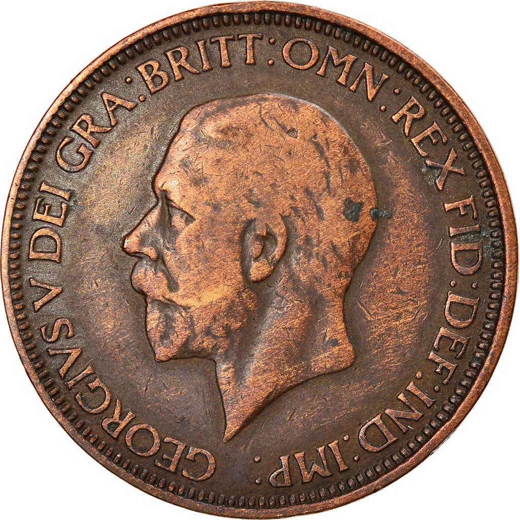 United Kingdom | 1/2 Penny Coin | George V | KM:837 | 1928 - 1936