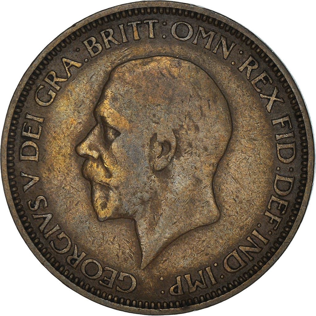 United Kingdom | 1/2 Penny Coin | George V | KM:837 | 1928 - 1936