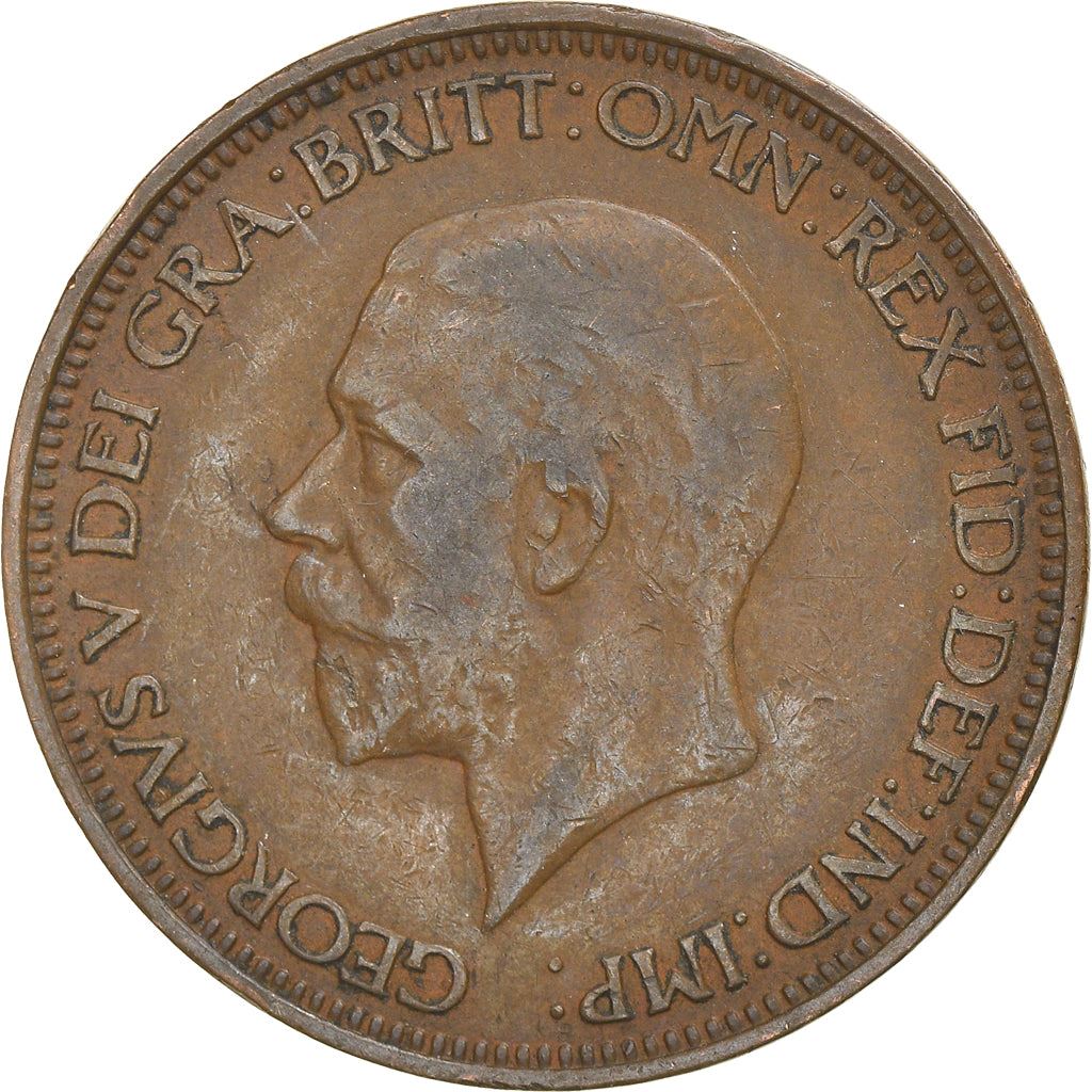 United Kingdom | 1/2 Penny Coin | George V | KM:837 | 1928 - 1936