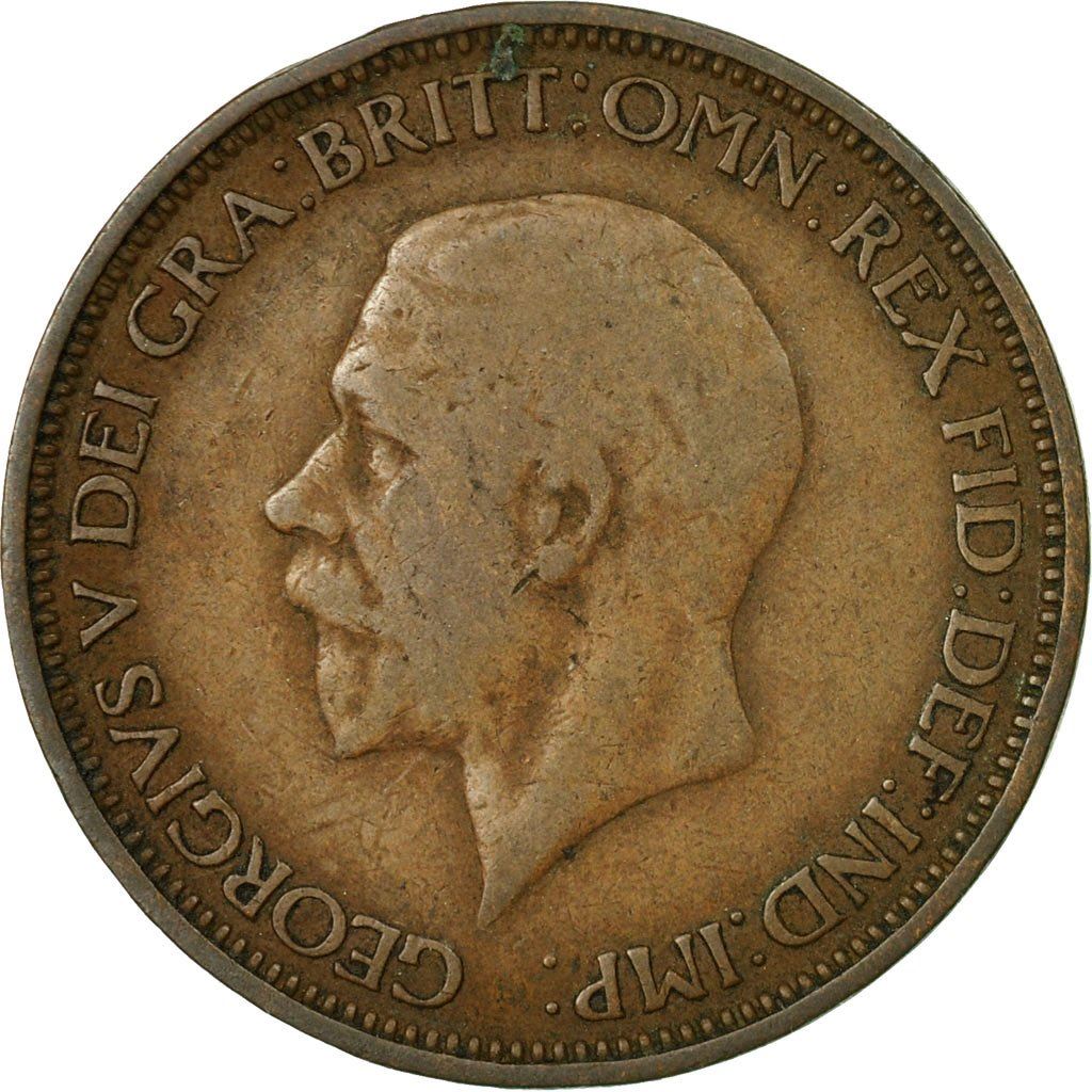 United Kingdom | 1/2 Penny Coin | George V | KM:837 | 1928 - 1936