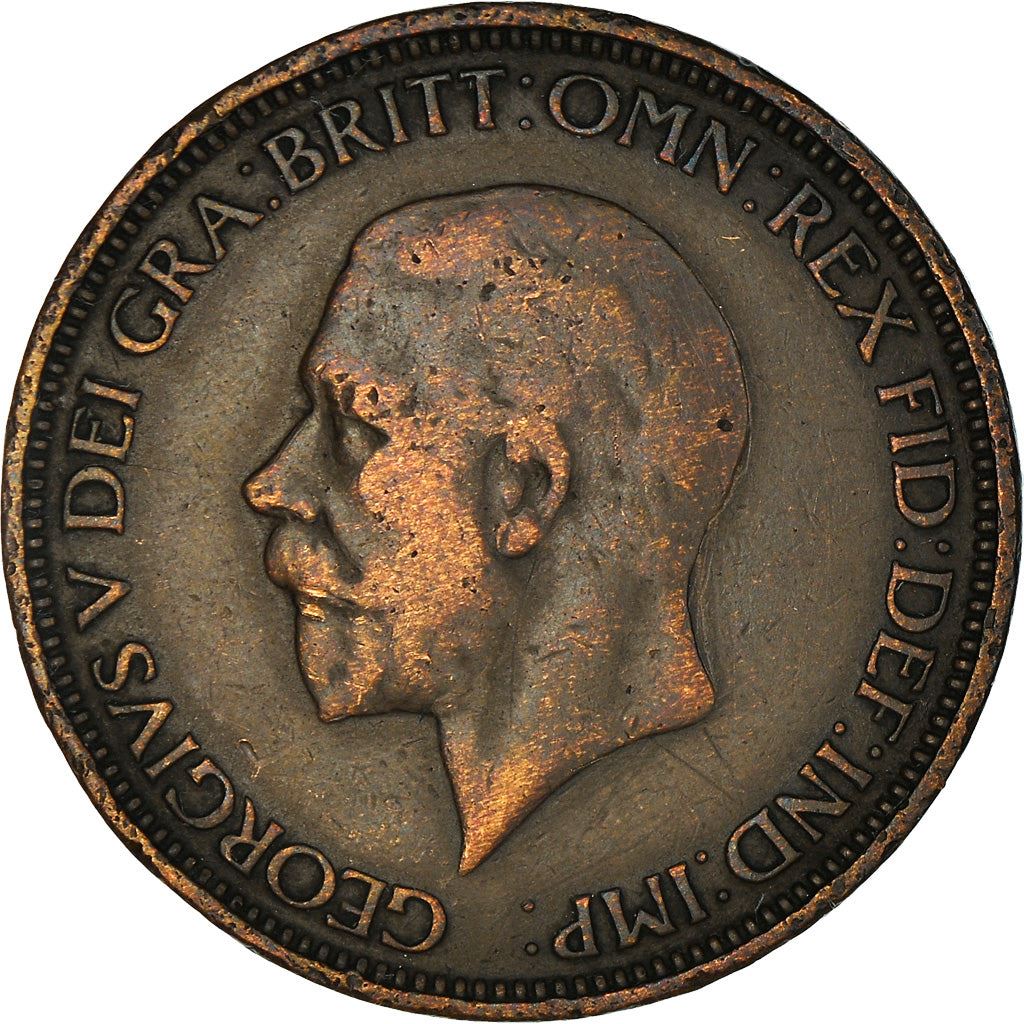 United Kingdom | 1/2 Penny Coin | George V | KM:837 | 1928 - 1936