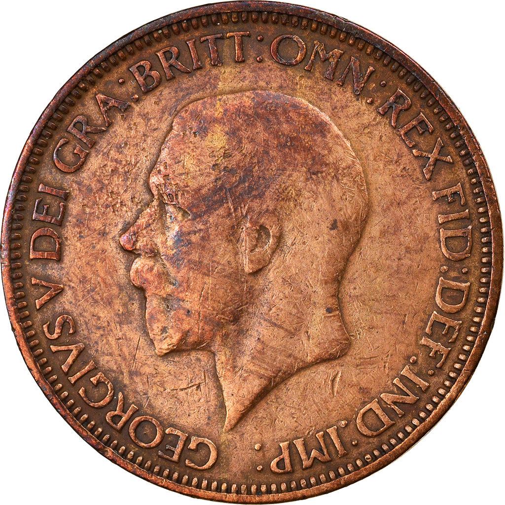 United Kingdom | 1/2 Penny Coin | George V | KM:837 | 1928 - 1936