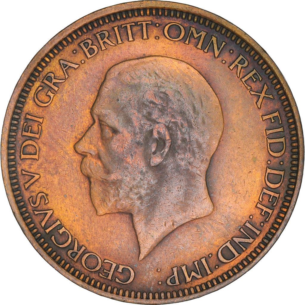 United Kingdom | 1/2 Penny Coin | George V | KM:837 | 1928 - 1936