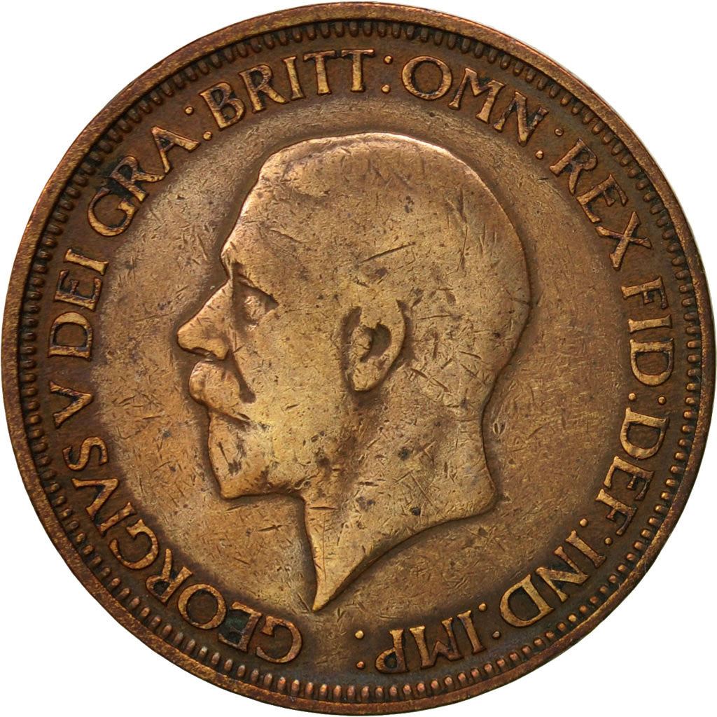 United Kingdom | 1/2 Penny Coin | George V | KM:837 | 1928 - 1936