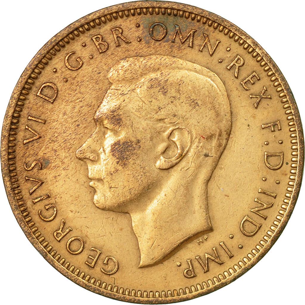 United Kingdom | 1/2 Penny Coin | George VI | KM:844 | 1937 - 1948