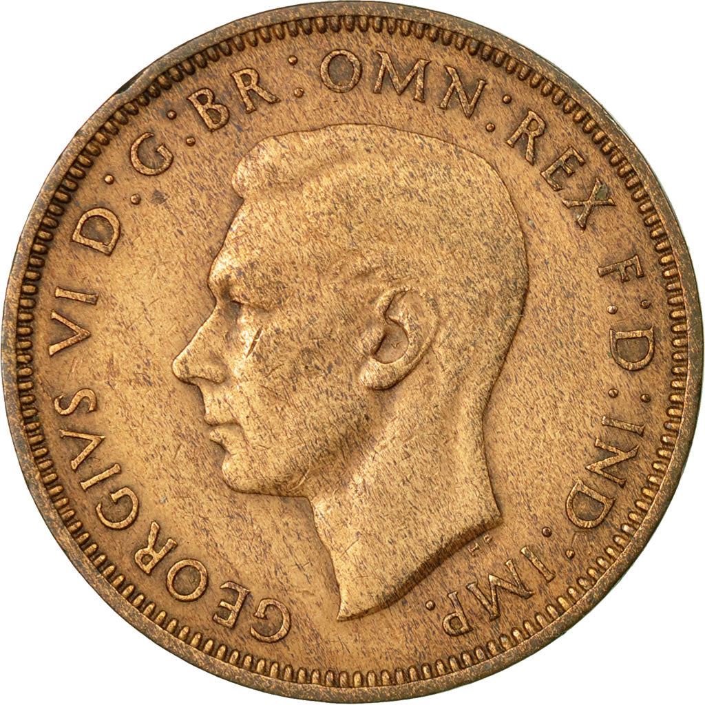 United Kingdom | 1/2 Penny Coin | George VI | KM:844 | 1937 - 1948