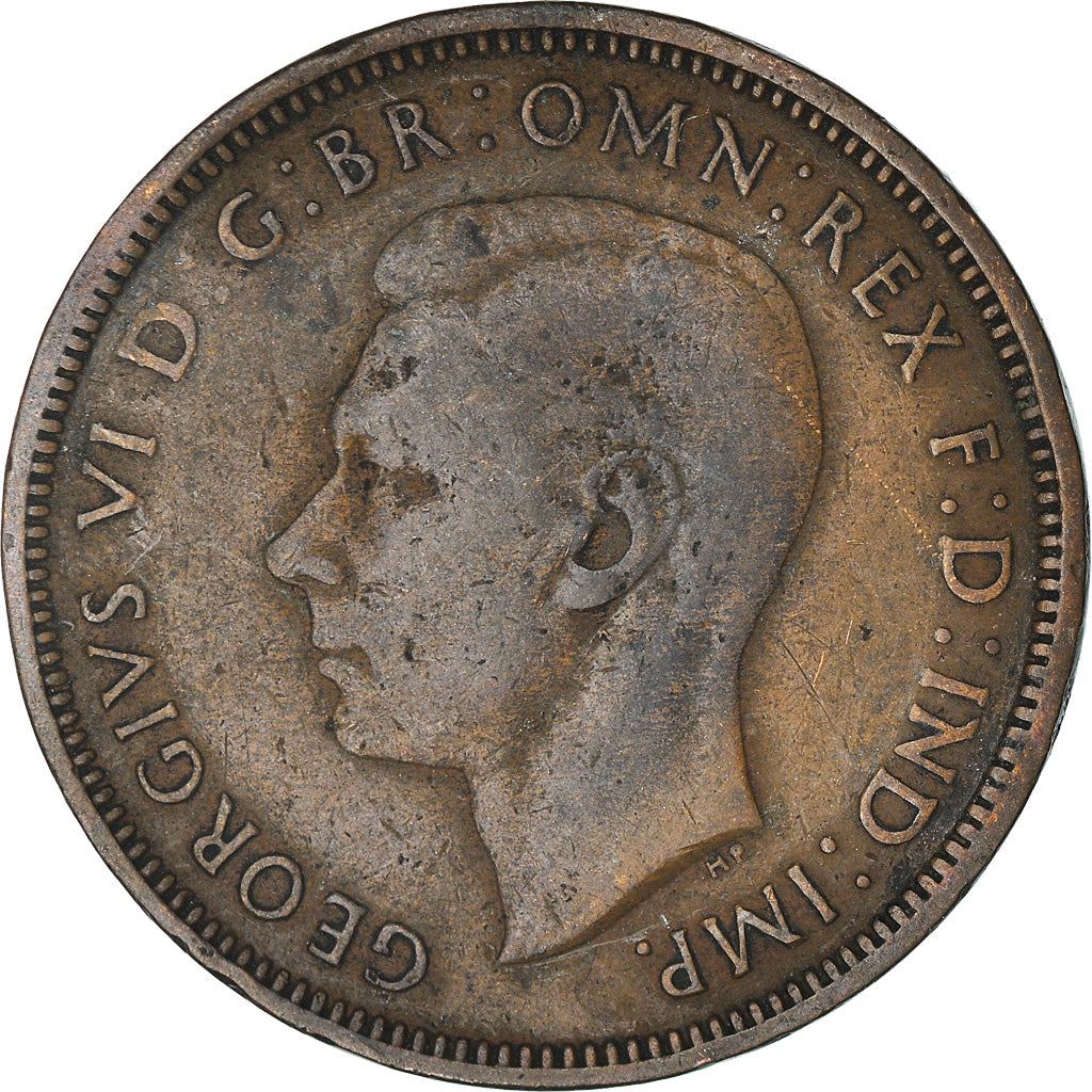 United Kingdom | 1/2 Penny Coin | George VI | KM:844 | 1937 - 1948