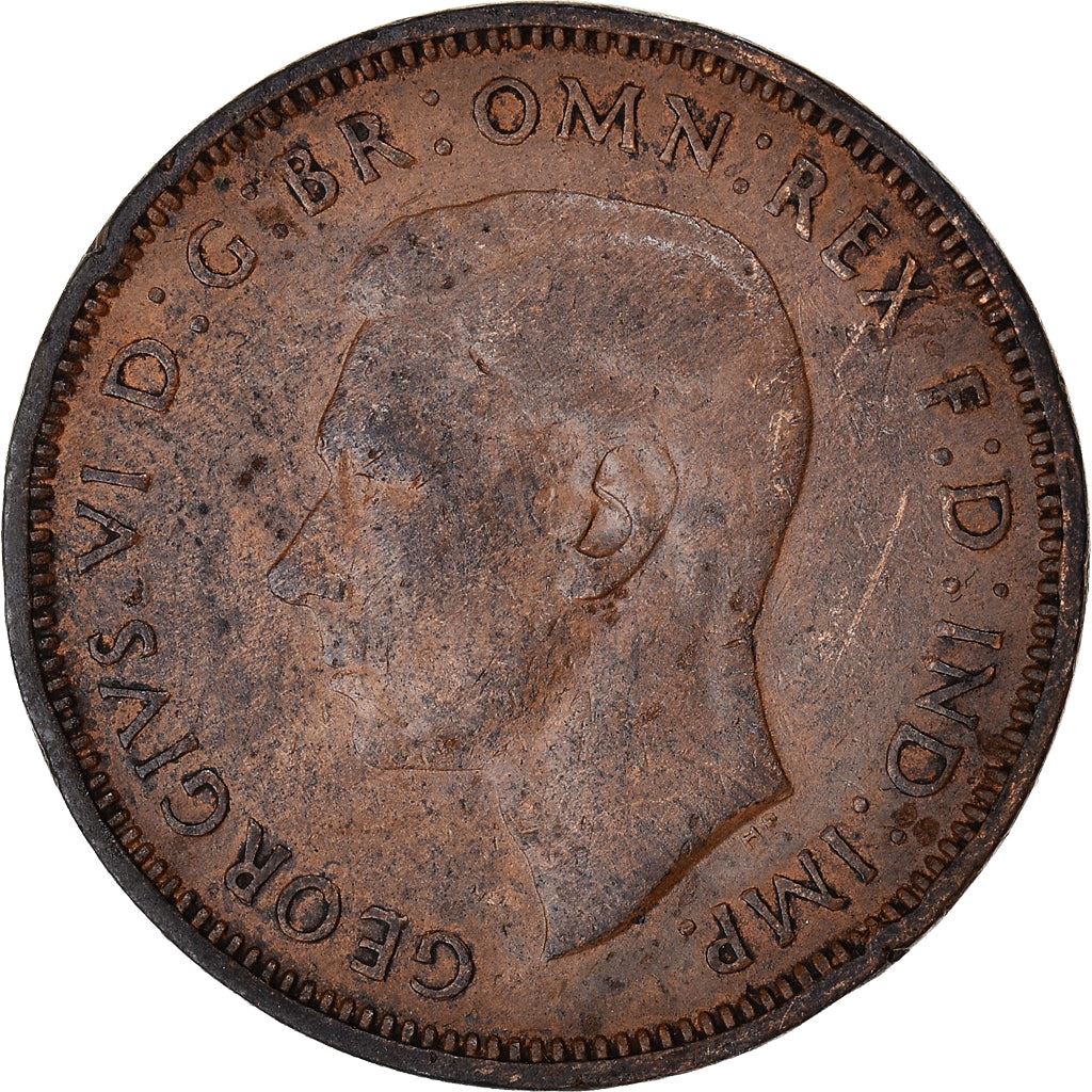 United Kingdom | 1/2 Penny Coin | George VI | KM:844 | 1937 - 1948