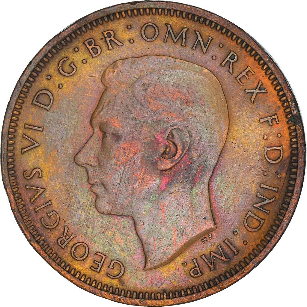 United Kingdom | 1/2 Penny Coin | George VI | KM:844 | 1937 - 1948