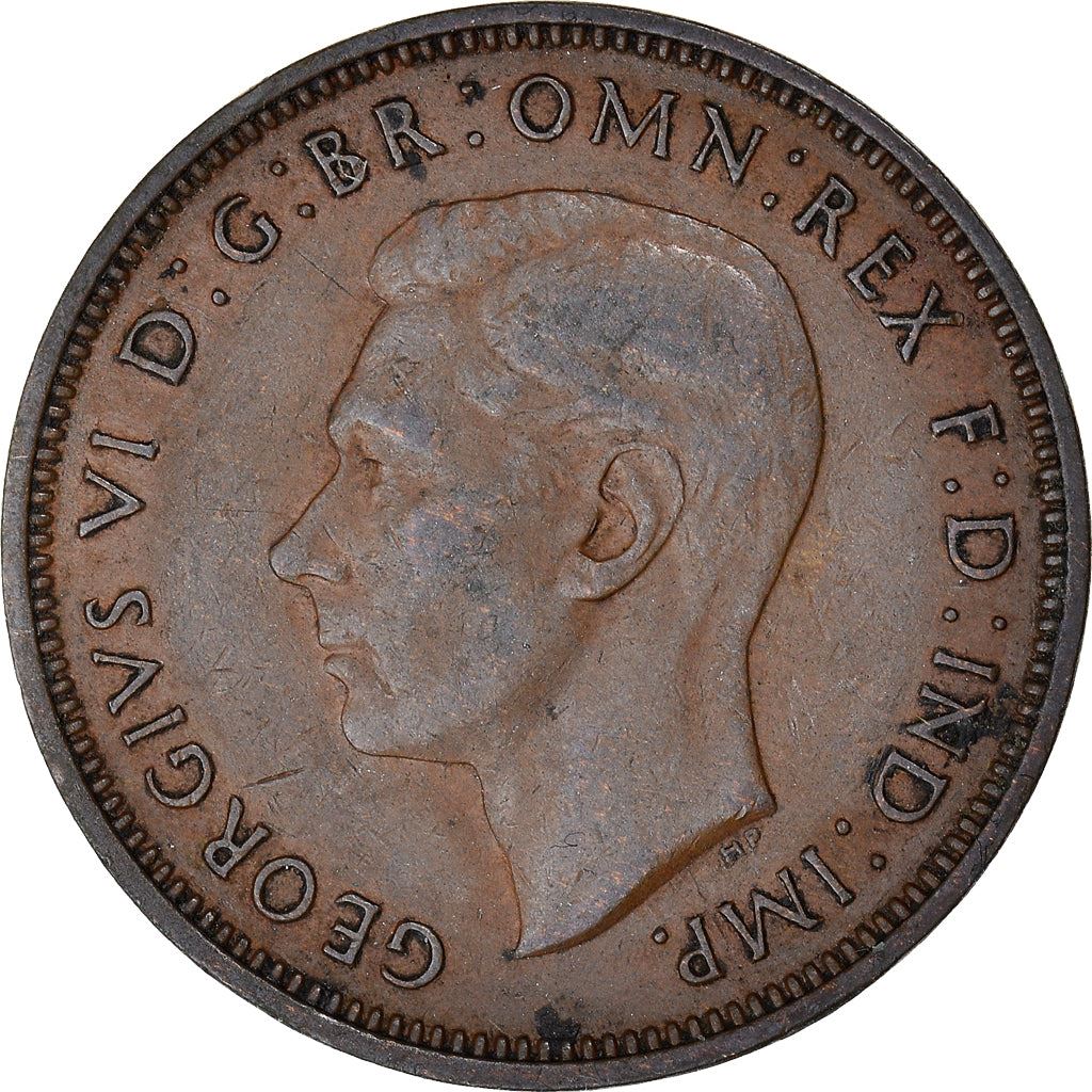 United Kingdom | 1/2 Penny Coin | George VI | KM:844 | 1937 - 1948