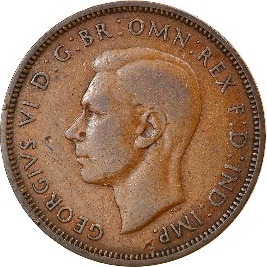 United Kingdom | 1/2 Penny Coin | George VI | KM:844 | 1937 - 1948
