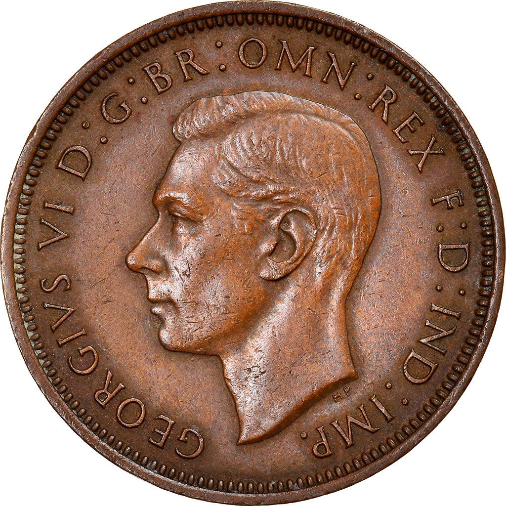 United Kingdom | 1/2 Penny Coin | George VI | KM:844 | 1937 - 1948