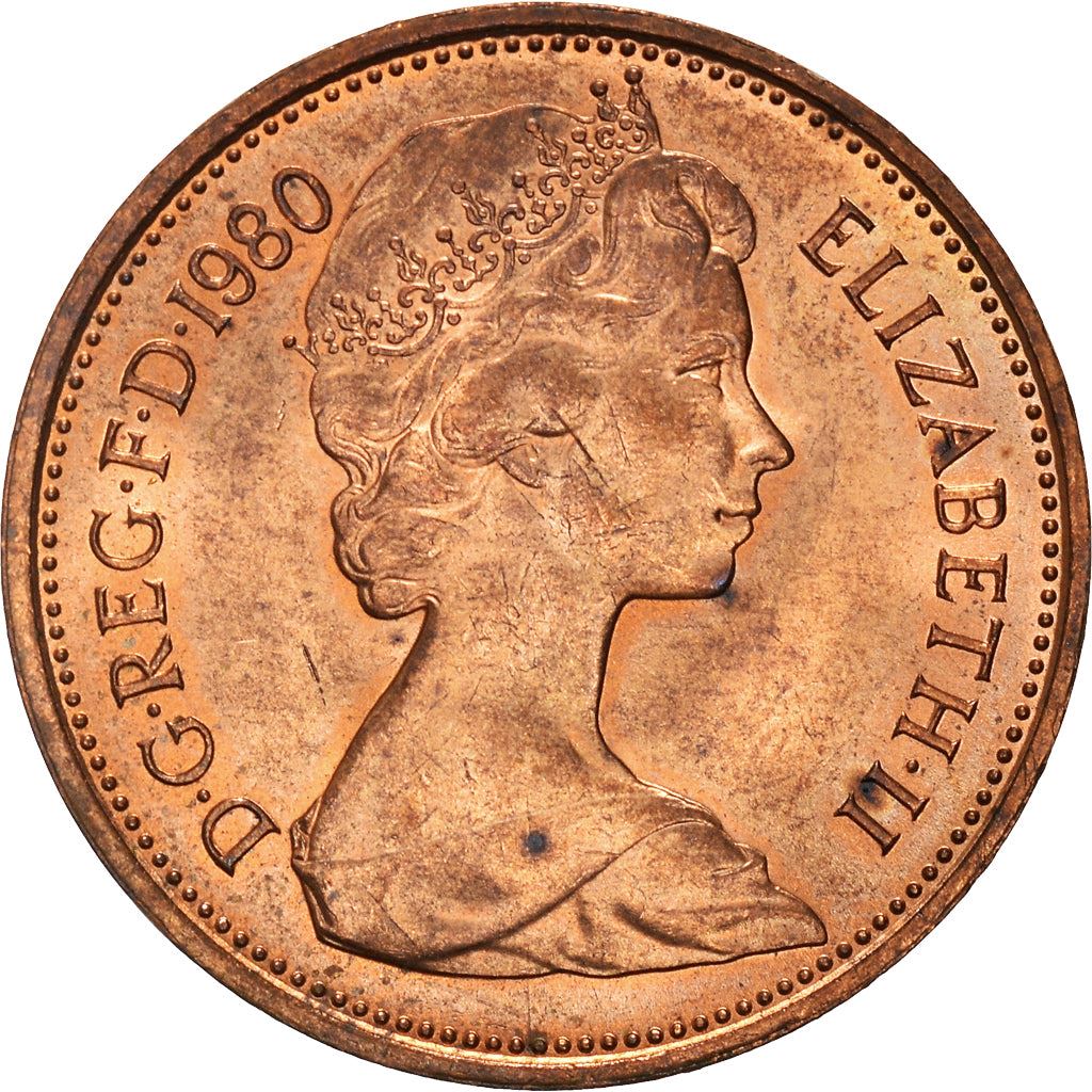 United Kingdom | 2 New Pence Coin | Elizabeth II | KM:916 | 1971 - 1981