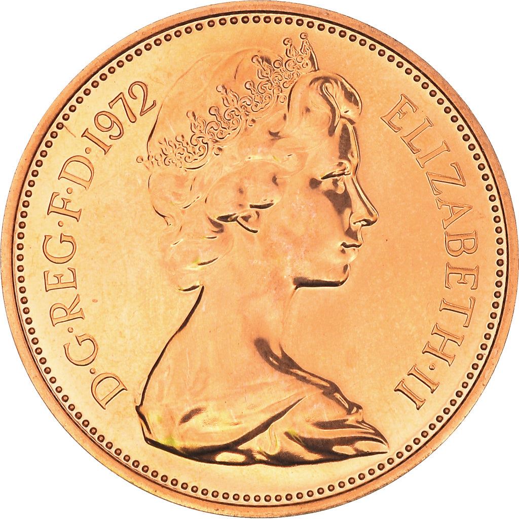 United Kingdom | 2 New Pence Coin | Elizabeth II | KM:916 | 1971 - 1981