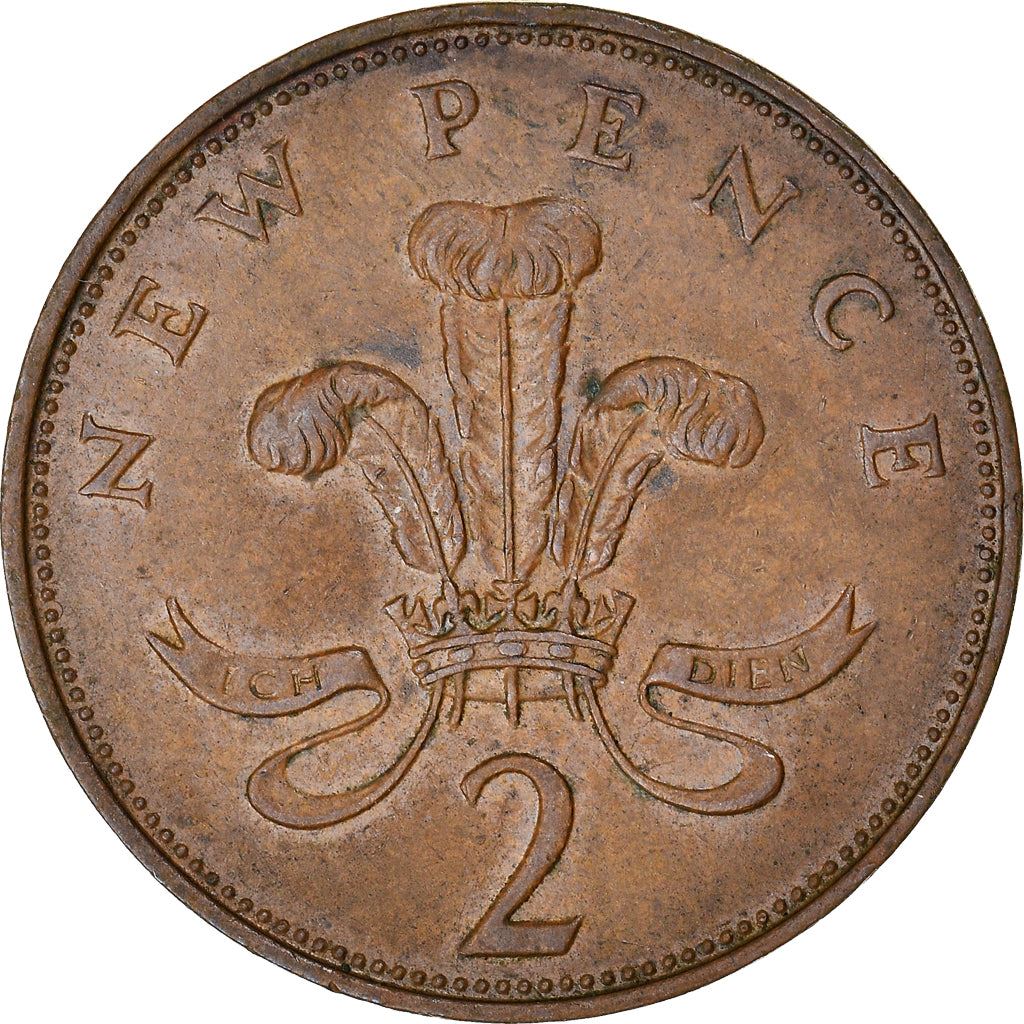 United Kingdom | 2 New Pence Coin | Elizabeth II | KM:916 | 1971 - 1981