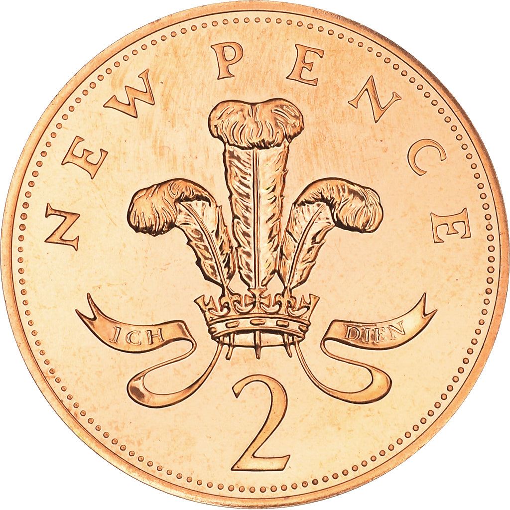 United Kingdom | 2 New Pence Coin | Elizabeth II | KM:916 | 1971 - 1981