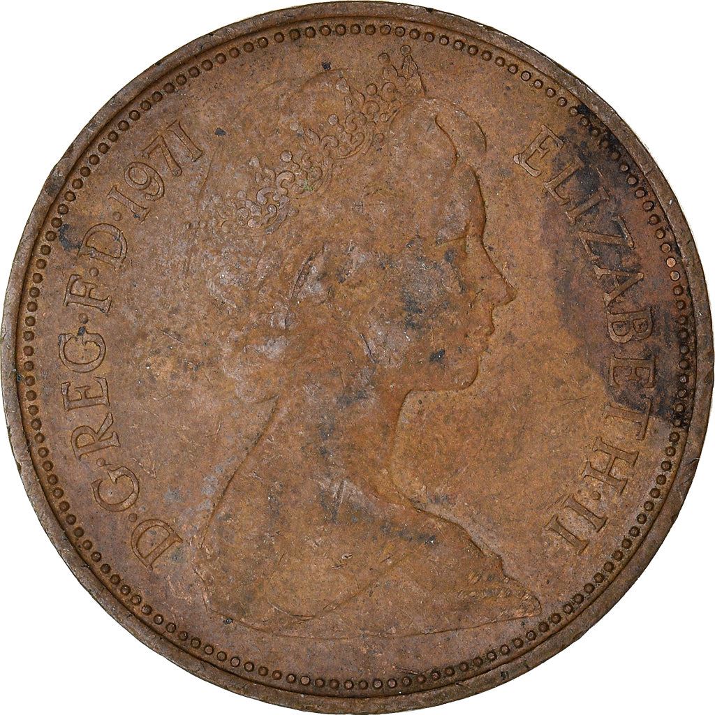 United Kingdom | 2 New Pence Coin | Elizabeth II | KM:916 | 1971 - 1981